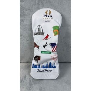 Winston Collection PGA Reach Gateway St Louis Leather Golf Driver Headcover USA
